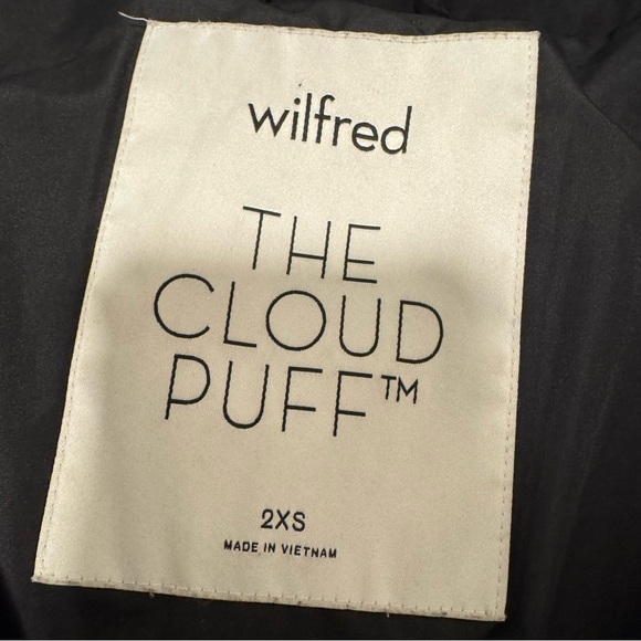 Aritzia Wilfred The Cloud Puff Black Down Jacket – Size 2XS – Warm - Picture 4 of 11